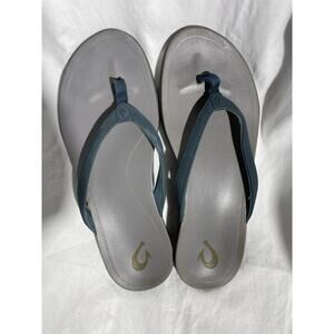 Olukai | Women's Trench Blue Grey Sandals Size 8